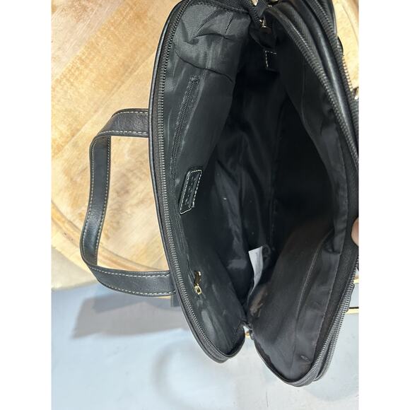 BOC Born Concepts Adjustable Crossbody Purse Black Faux Leather Zip Closure - Picture 7 of 16